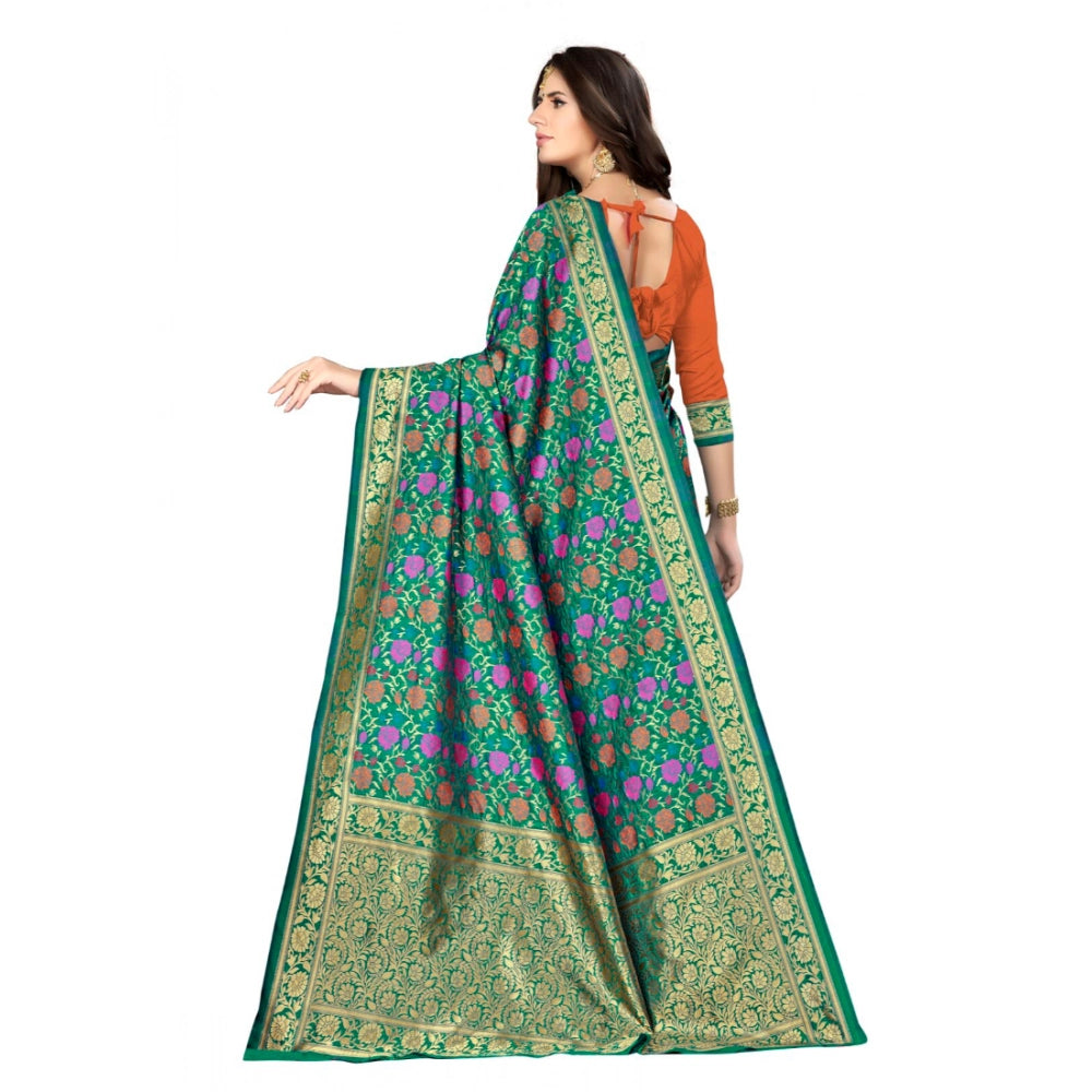 Vaystra Banarasi silk Saree with Blouse – Multi