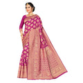 Vaystra Banarasi silk Saree with Blouse – Wine
