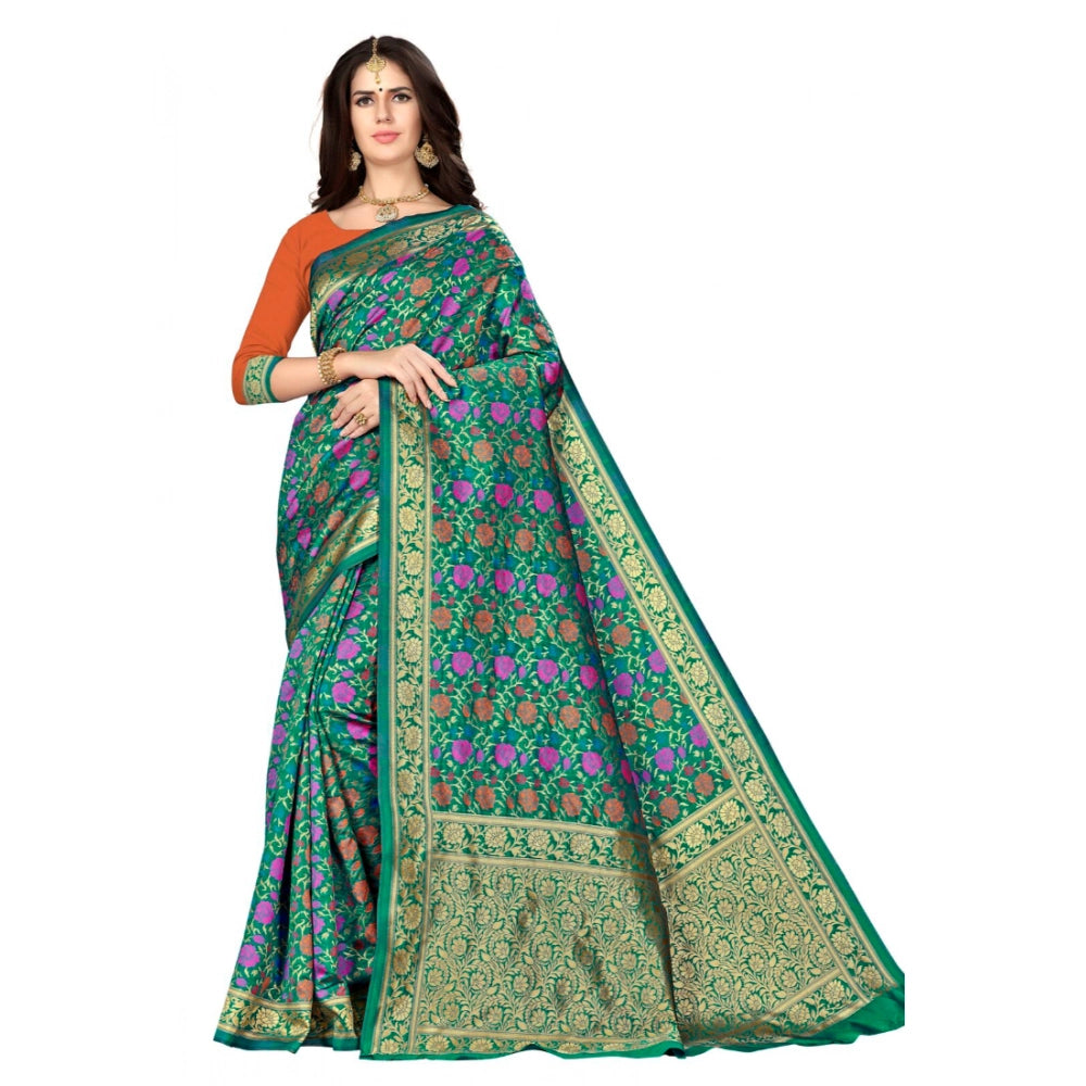 Vaystra Banarasi silk Saree with Blouse – Multi