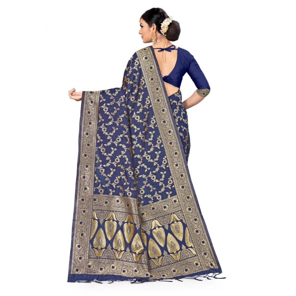 Vaystra Banarasi Silk Saree – Neavy blue