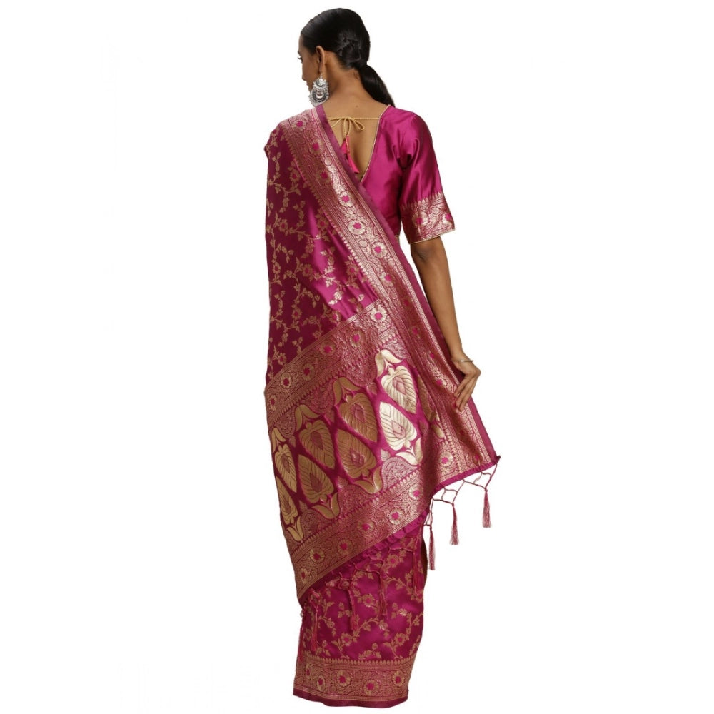 Vaystra Banarasi Silk Saree – Pink