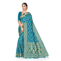 Vaystra Banarasi Silk Saree – Sky blue