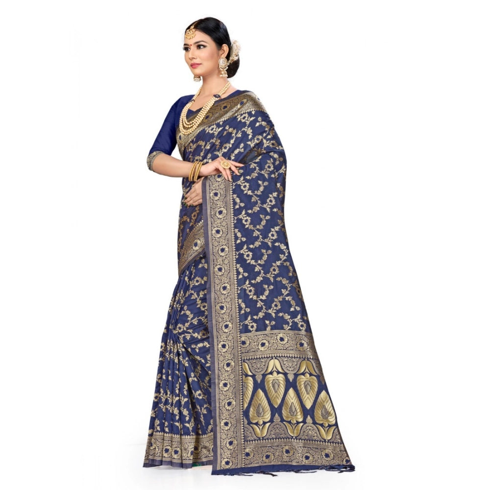 Vaystra Banarasi Silk Saree – Neavy blue
