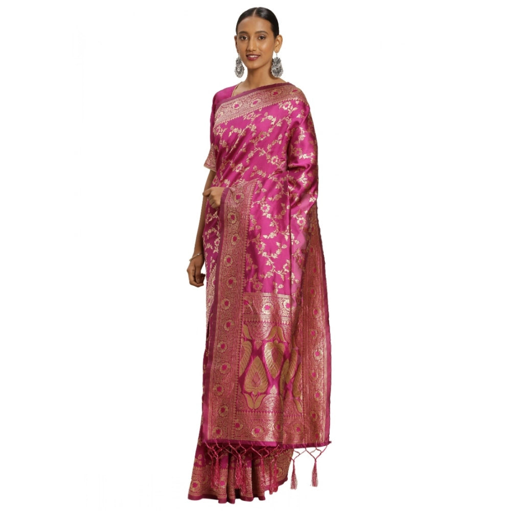 Vaystra Banarasi Silk Saree – Pink