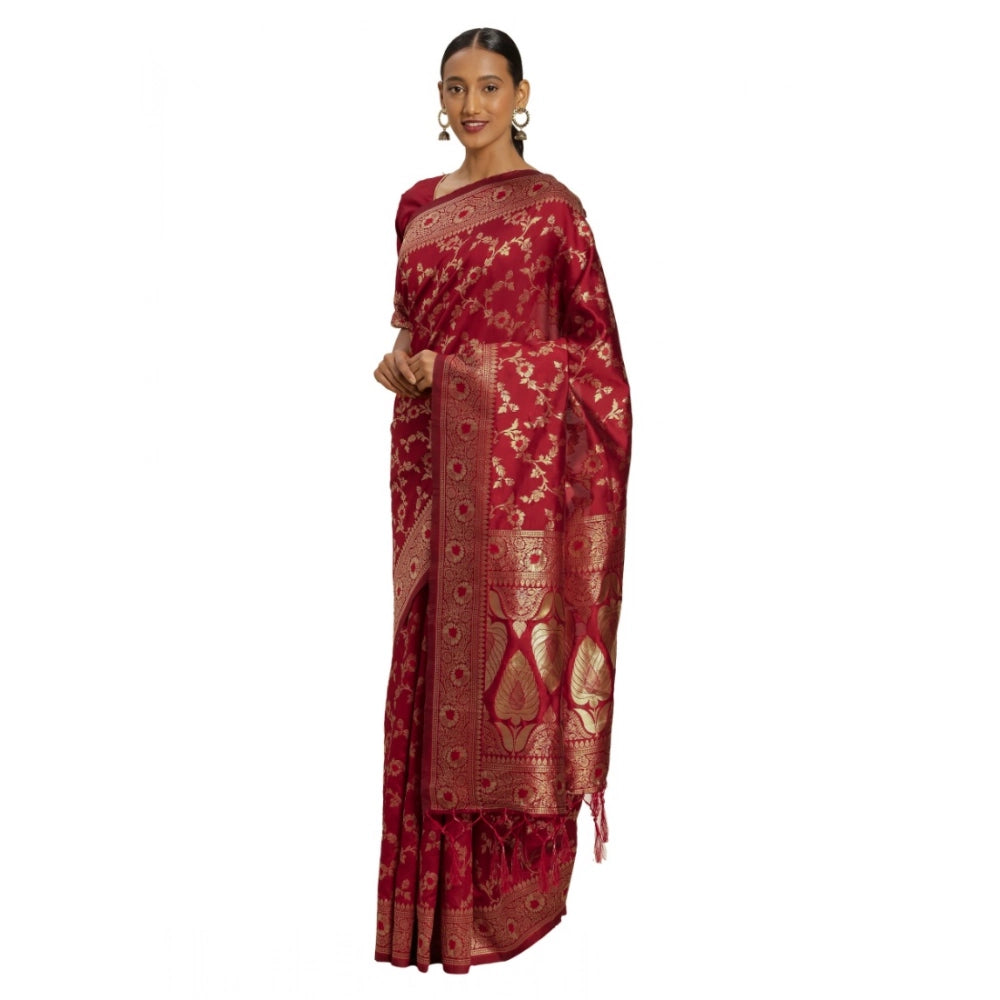 Vaystra Banarasi Silk Saree – Red