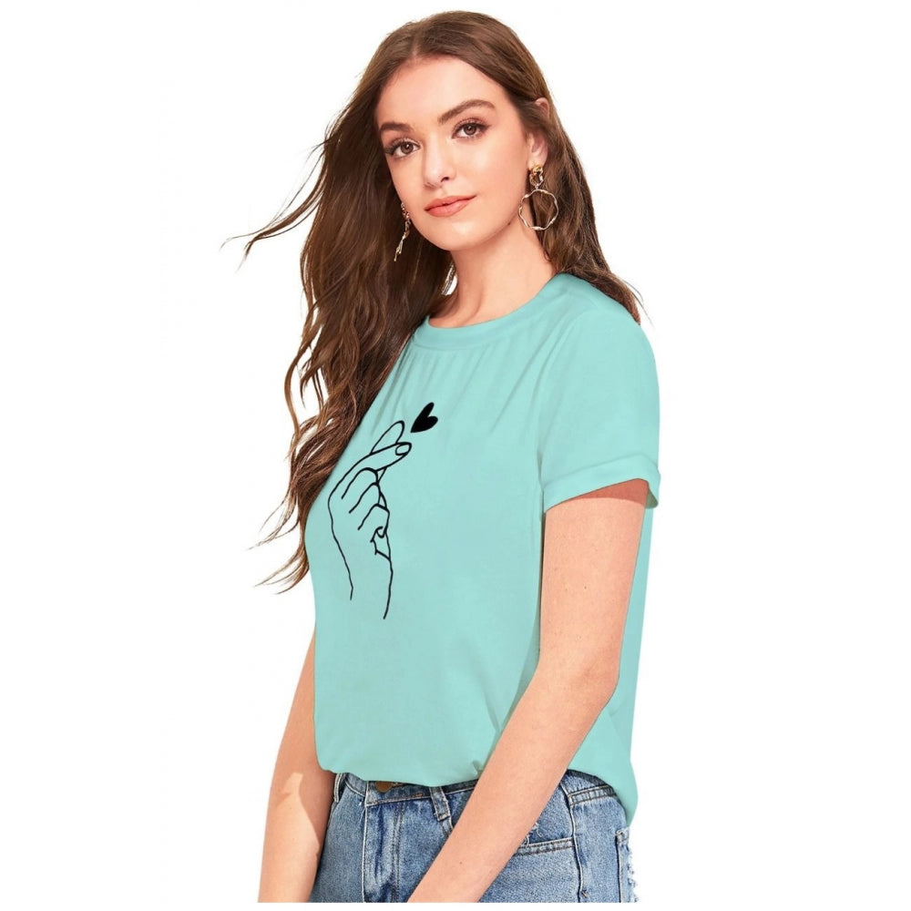 Vaystra Cotton Western Wear T-Shirt – Green