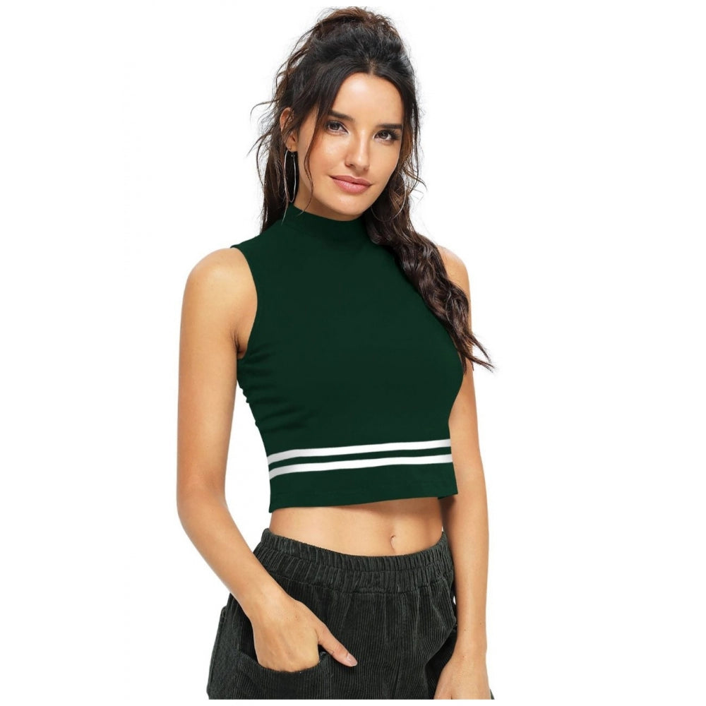 Vaystra Polyester, Knitting Western Wear Tops – Green
