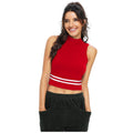 Vaystra Polyester, Knitting Western Wear Tops – Red
