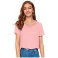 Vaystra Polyester, Knitting Western Wear T-Shirt – Peach