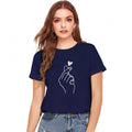Vaystra Cotton Western Wear T-Shirt – Blue