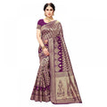 Vaystra Jacquard Silk Kanjivaram Jacquard Silk Saree With Blouse