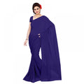 Vaystra Georgette Plain Saree With Blouse