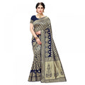 Vaystra Jacquard Silk Kanjivaram Jacquard Silk Saree With Blouse