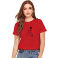 Vaystra Cotton Western Wear T Shirt – Red
