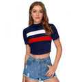 Vaystra 95% Polyester 5% Spandex Western Wear Tops – Red