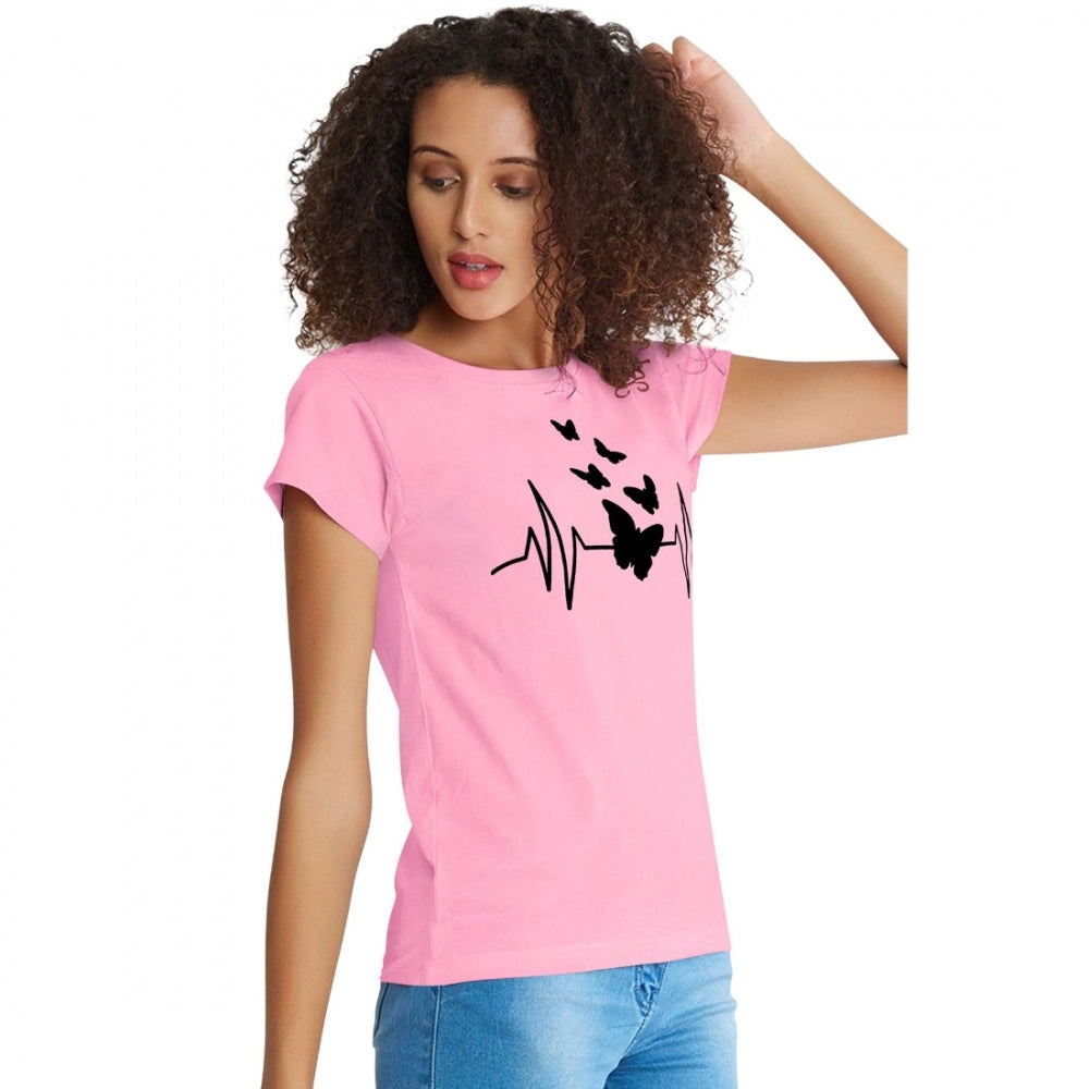 Vaystra Cotton Western Wear T Shirt – Pink