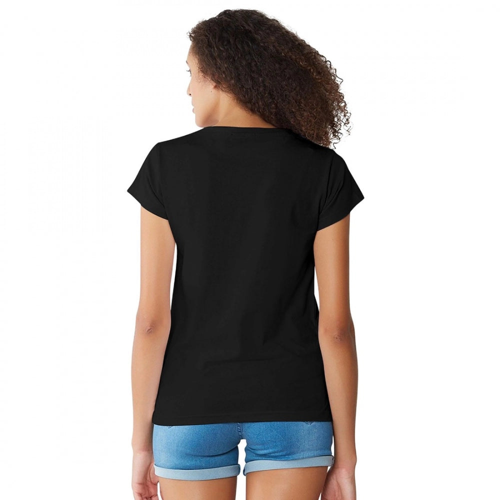 Vaystra Cotton Western Wear T Shirt – Black