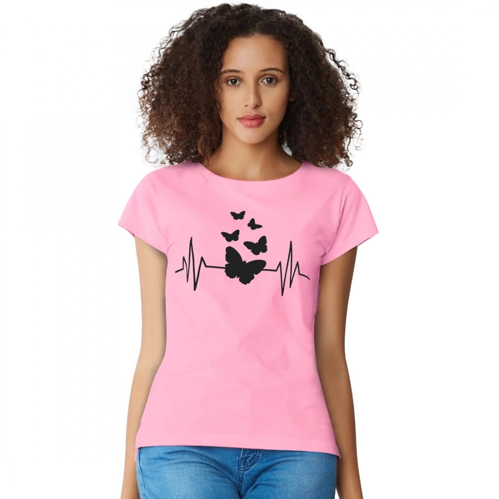 Vaystra Cotton Western Wear T Shirt – Pink