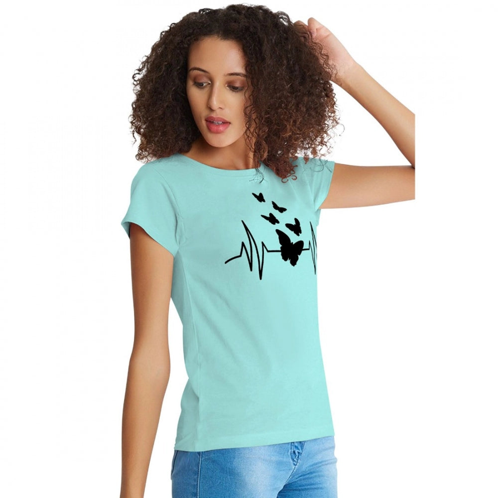 Vaystra Cotton Western Wear T Shirt – C Green