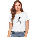 Vaystra Cotton Western Wear T Shirt – White