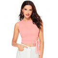 Vaystra 95% Polyester 5% Spandex Western Wear Tops – Peach