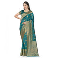 Vaystra Banarasi Silk Saree With Blouse – Peach