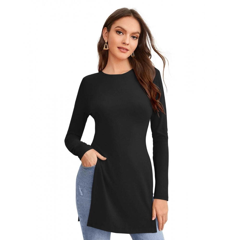 Vaystra Western Wear Hosiery T Shirts – Black