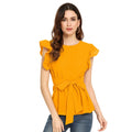 Vaystra Western Wear Hosiery T Shirts – Yellow