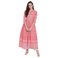 Vaystra Cotton Printed Regular Kurti – Peach