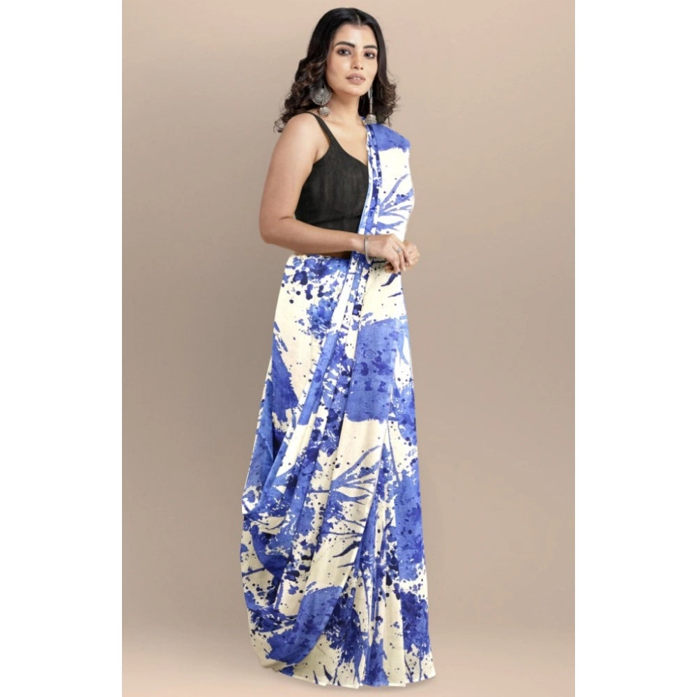 Vaystra Joya Silk Saree with Blouse – Blue