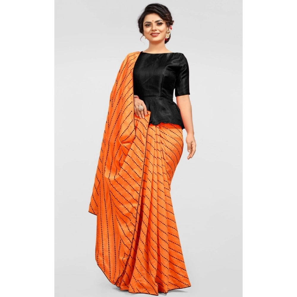 Vaystra Vichitra Saree with Blouse – Orange