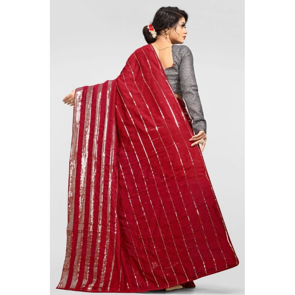 Vaystra Vichitra Saree with Blouse – Red