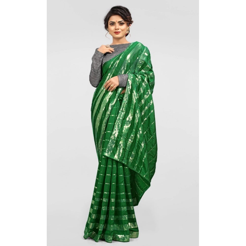 Vaystra Vichitra Saree with Blouse – Green
