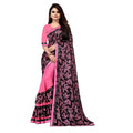 Vaystra Lycra Blend Saree with Blouse – Pink