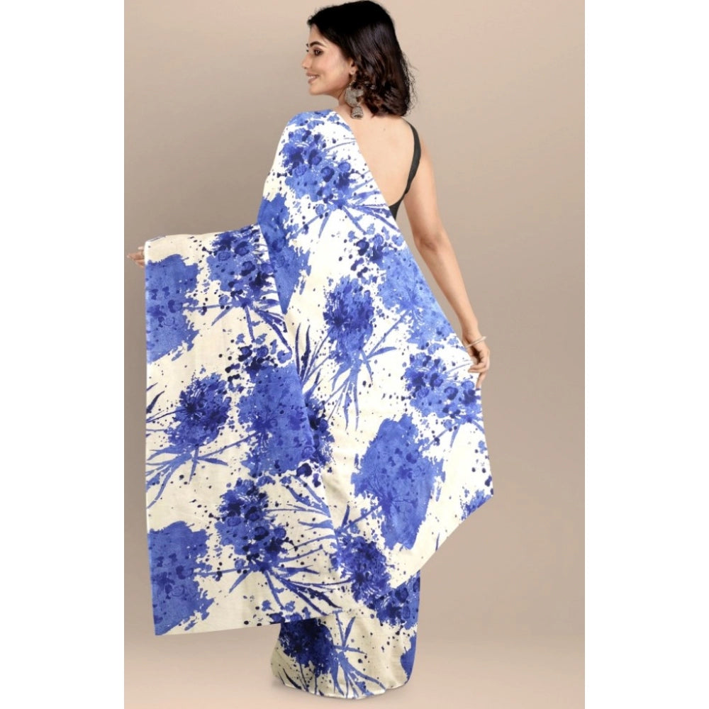 Vaystra Joya Silk Saree with Blouse – Blue