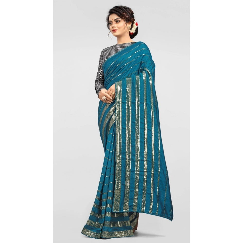 Vaystra Vichitra Saree with Blouse – Rama