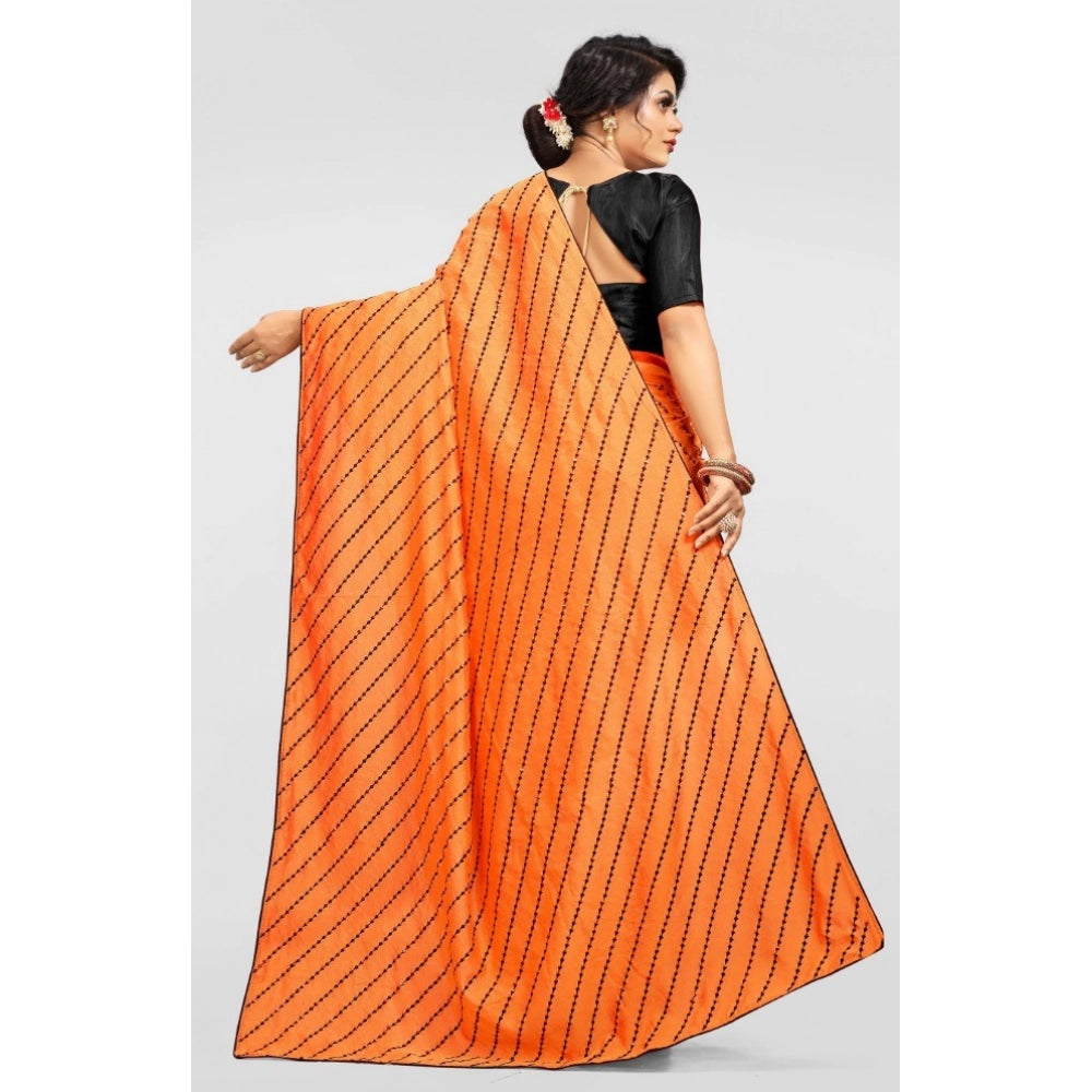 Vaystra Vichitra Saree with Blouse – Orange