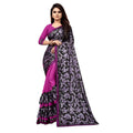 Vaystra Lycra Blend Saree with Blouse – Purple