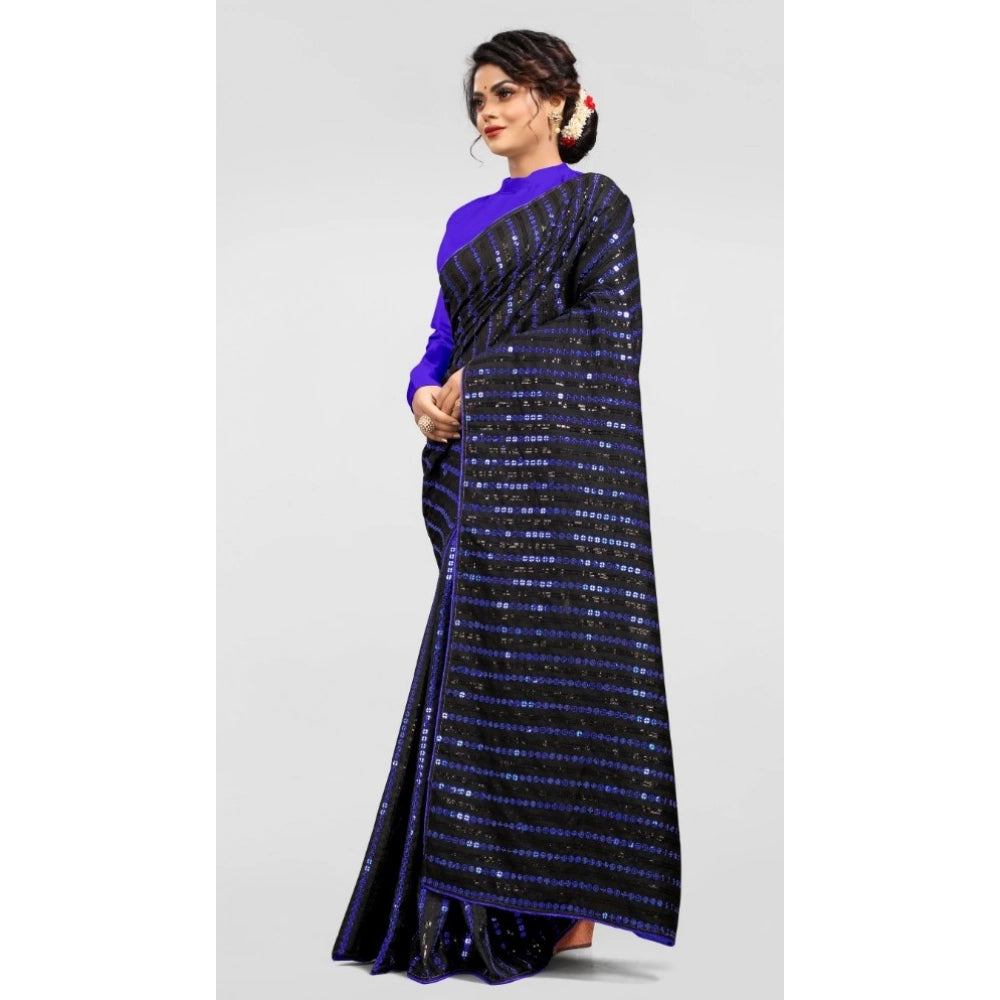 Vaystra Vichitra Saree with Blouse – Blue