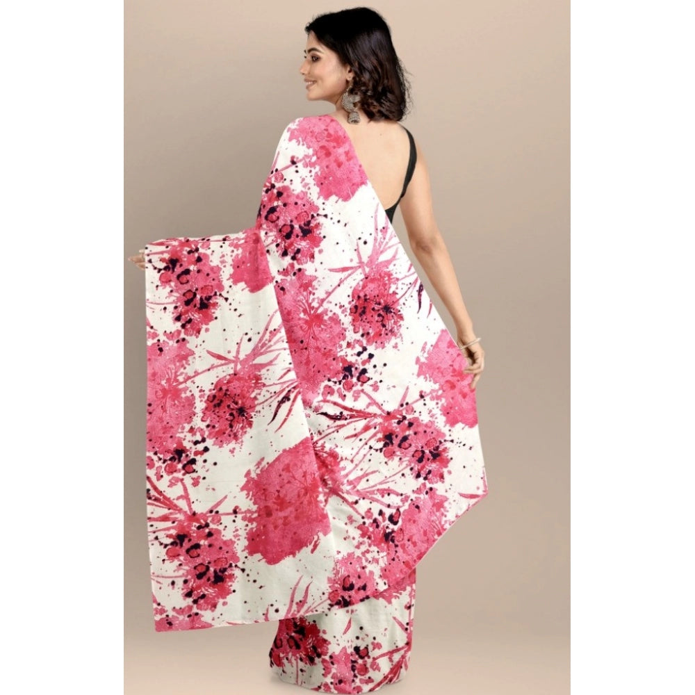 Vaystra Joya Silk Saree with Blouse – Pink