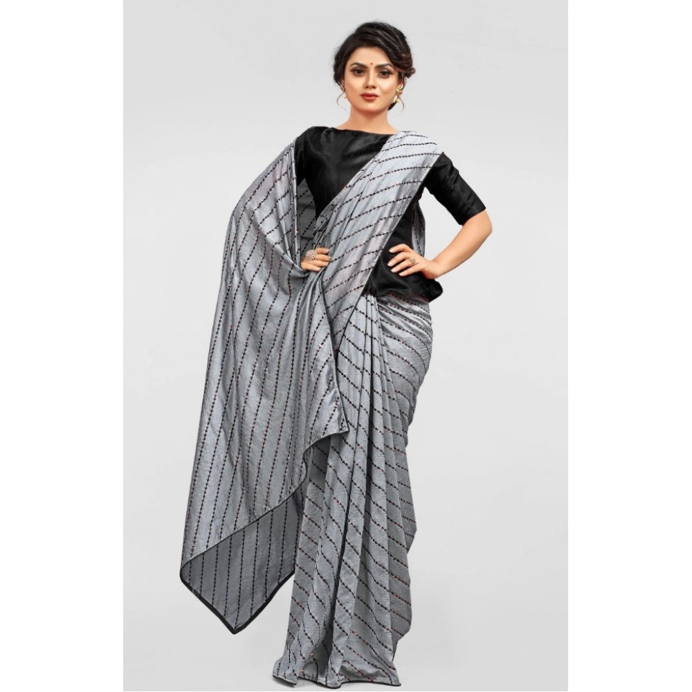 Vaystra Vichitra Saree with Blouse – Grey