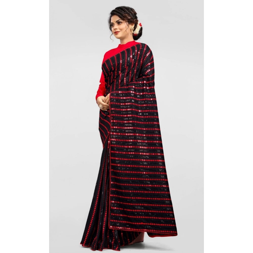 Vaystra Vichitra Saree with Blouse – Red