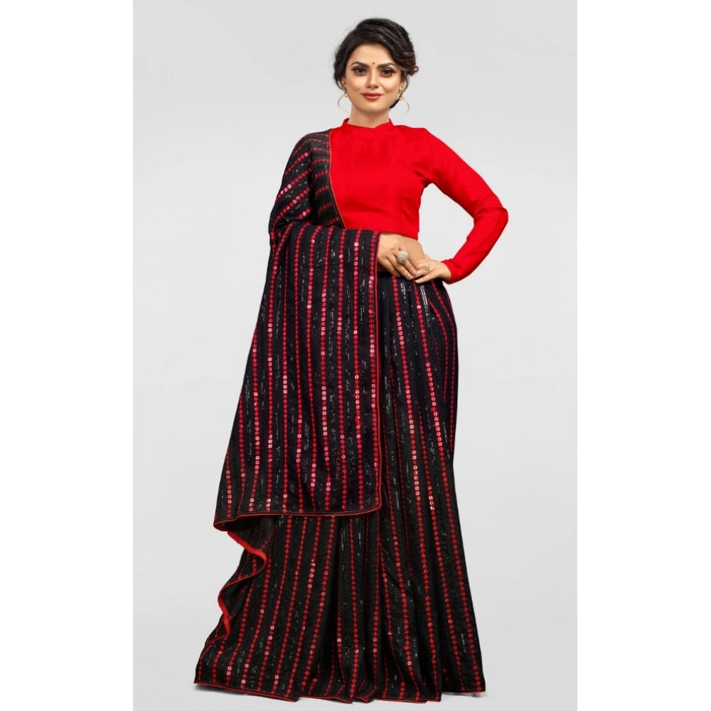 Vaystra Vichitra Saree with Blouse – Red