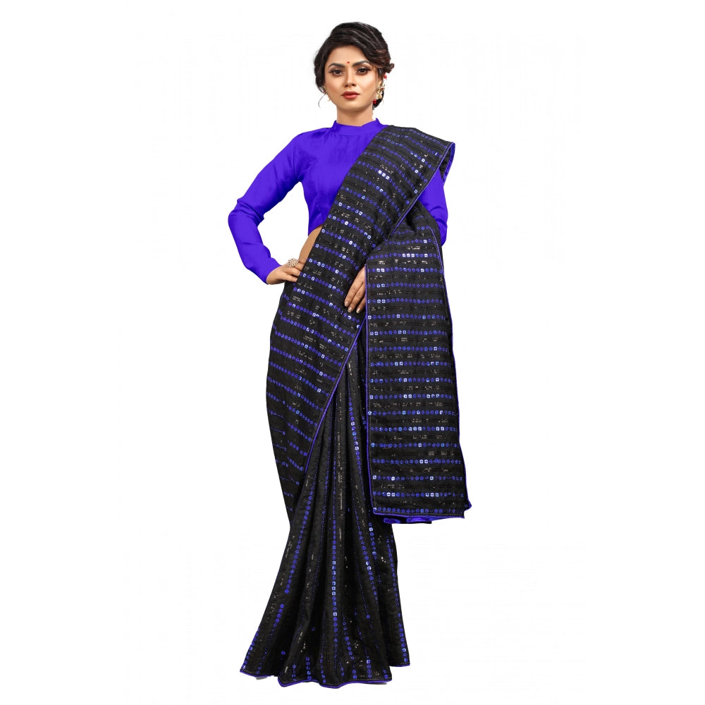 Vaystra Vichitra Saree with Blouse – Blue