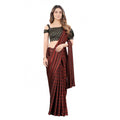 Vaystra Satin Silk Saree with Blouse – Orange