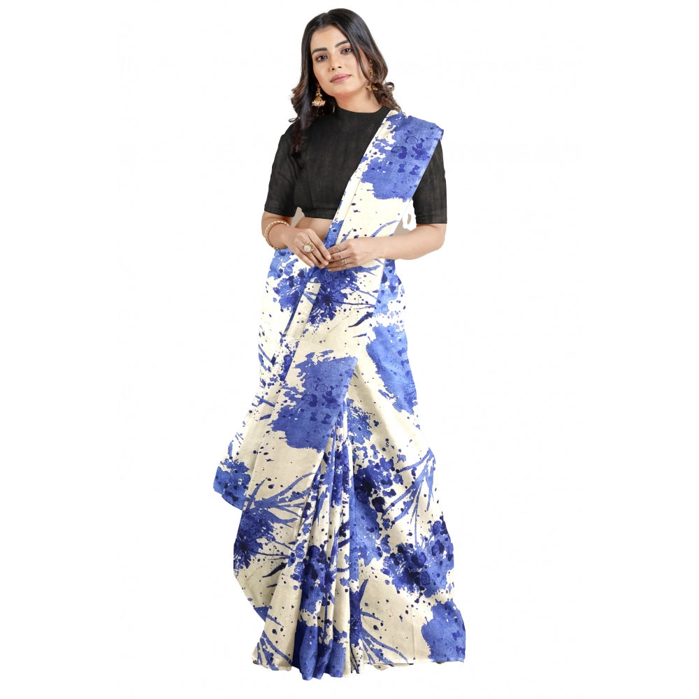Vaystra Joya Silk Saree with Blouse – Blue