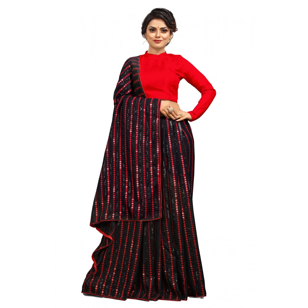 Vaystra Vichitra Saree with Blouse – Red
