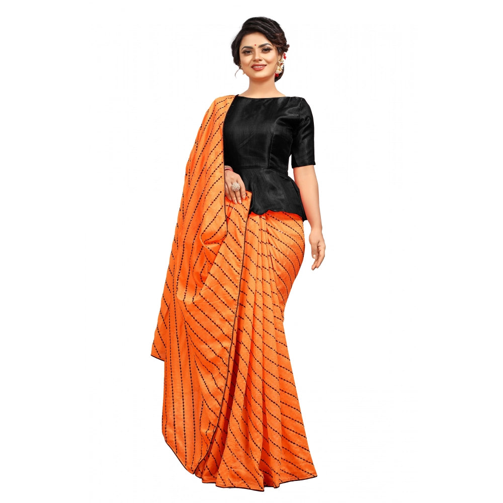 Vaystra Vichitra Saree with Blouse – Orange