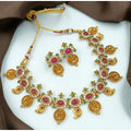 Vaystra Handcrafted Traditional Necklace and Earrings Set - Multi Color Edition