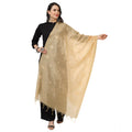 Vaystra Cotton Embroidered Dupatta – Gold